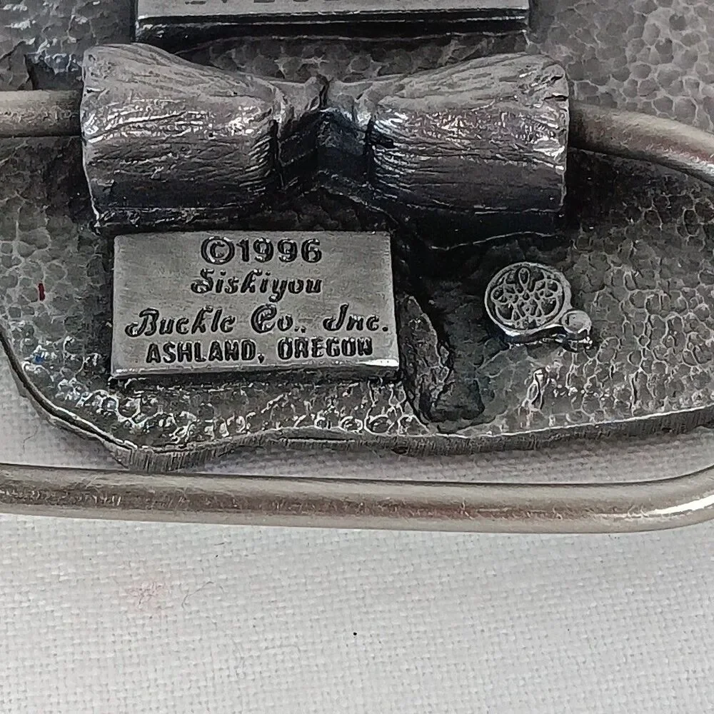 Vintage 1996 Metal Belt Buckle Greeley Independence Stampede Colorado 98/250